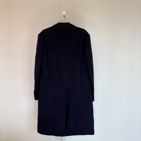 Ralph Lauren Purple Label Men's Brushed Wool Blue Coat Size 40R - Picture 3 of 9